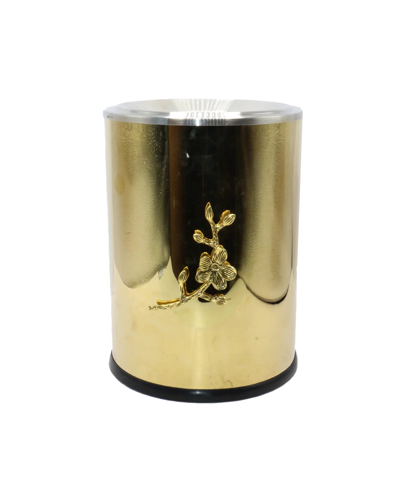 12L dustbin Golden stainless steel fancy