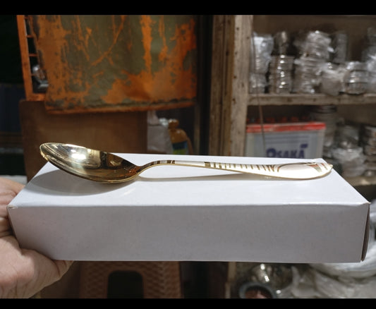 Golden Cutlery table spoon laser print