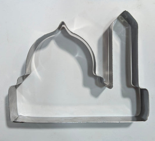 stainless steel mosque (masjid) shaped cookie cutter,