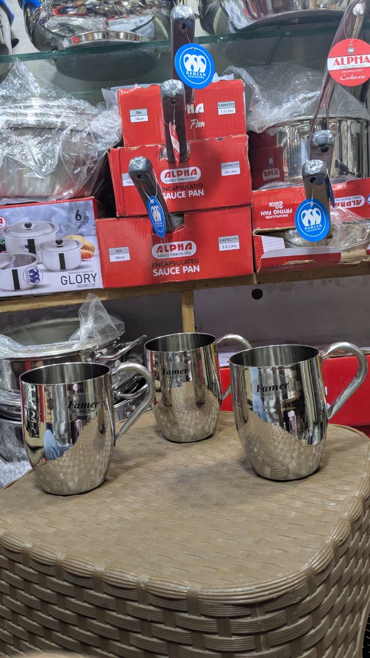 Famer brand stainless steel mug 3 pcs set