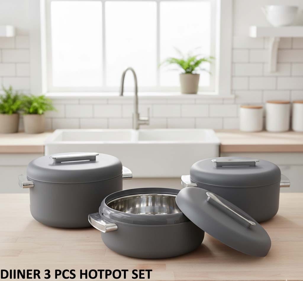 Dinners 3 Piece Hotpot Set 4-5-6 Liter