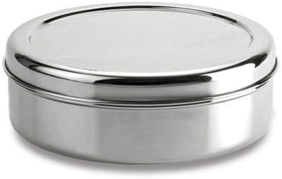 Premium Stainless steel spice box with Steel lid