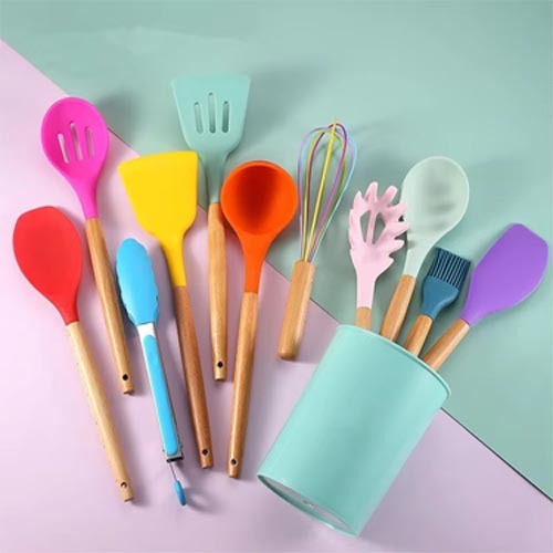 12 pcs selicon multi spoon set.