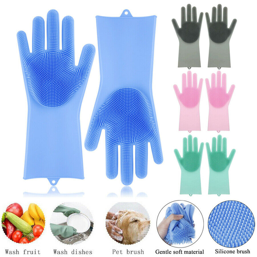 Silicone Dishwashing Gloves - Reusable & Heat Resistant