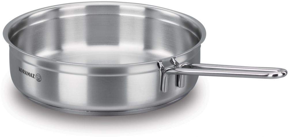 Origional Korkmaz 18/10 stainless steel Frypan 24cm made in TURKEY