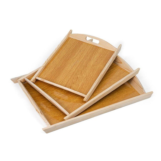 3pcs Wooden Tray Set