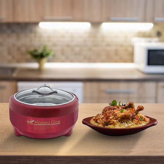Sale Happy Line Metallic Red Hotpot