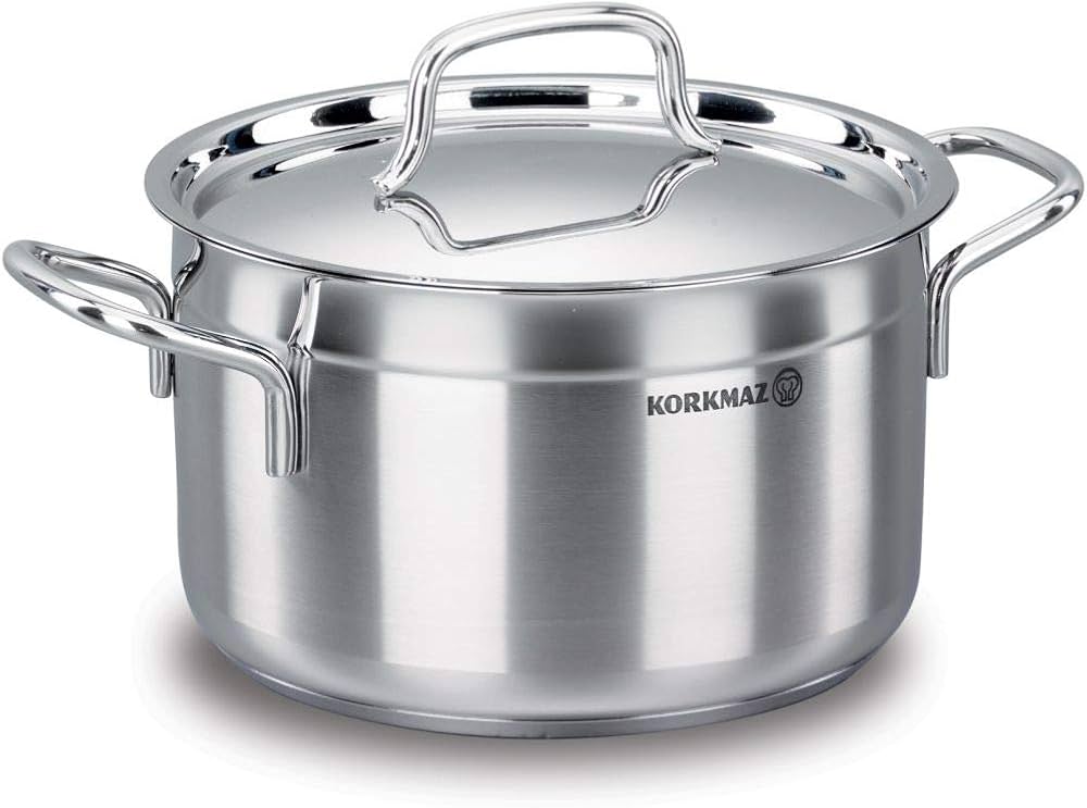 hshome.pk korkmaz turkey casserole cookware set stainless steel 18/10 grade imported