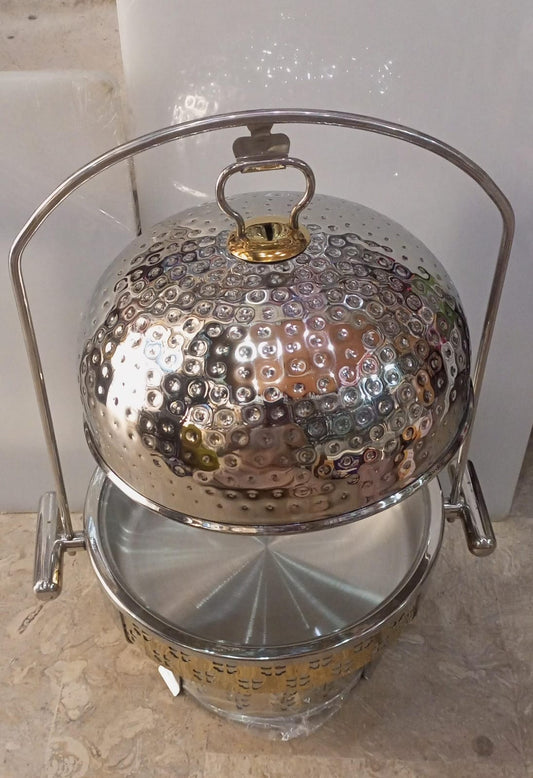Buffet Food Warmer Golden Chaffing Dish with burner luxury