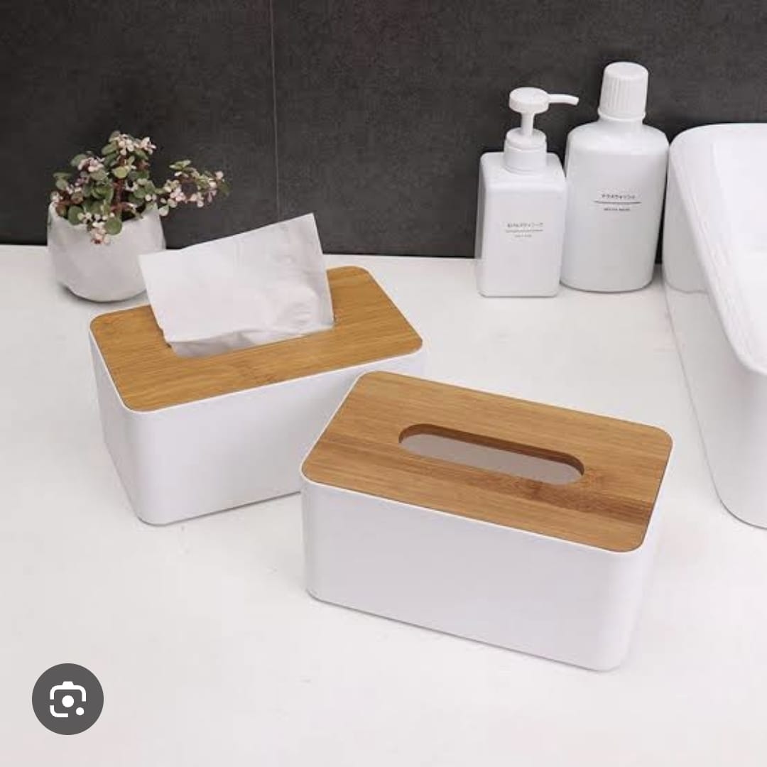 Removable Tissue Cover Plastic Wood Tissue Box Square ..