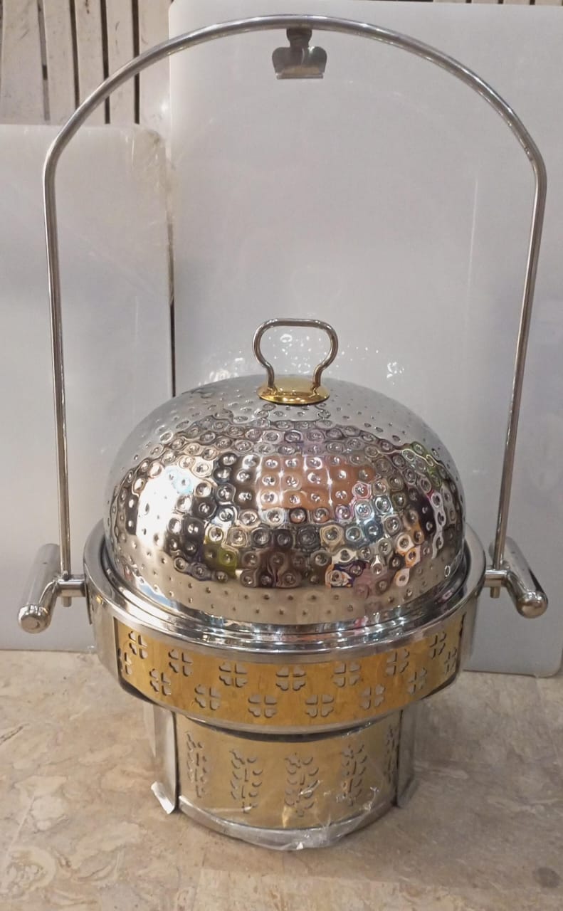 Stainless steel chafing dish golden heavy unique hammered in pakistan wholesale karachi hshome.pk lahore karachi islamabad pakistan rawalpindi faisalabad chefing dish daraz.pk factory rates heavy premium quality