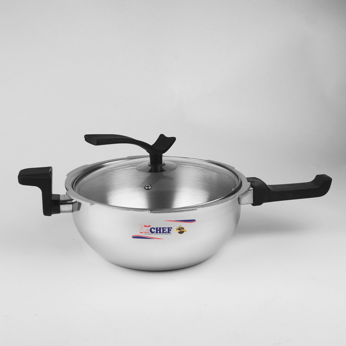 Chef aluminium Pressure Cooker 2 in 1 karahi