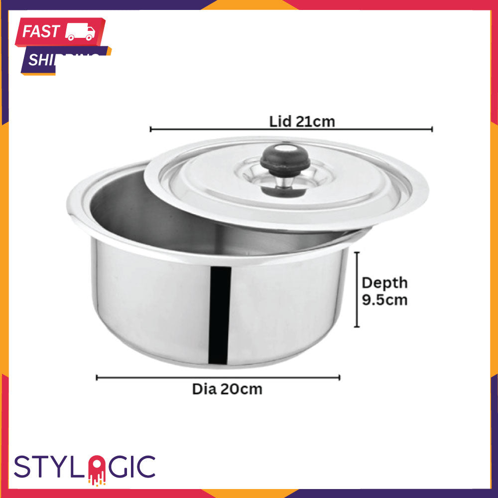 Alpha Glory PLUS HEAVY Weight double base Casserole All Size