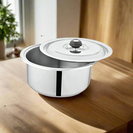 Set of Alpha Glory PLUS HEAVY Weight Cooking double base Stainless Steel casserole