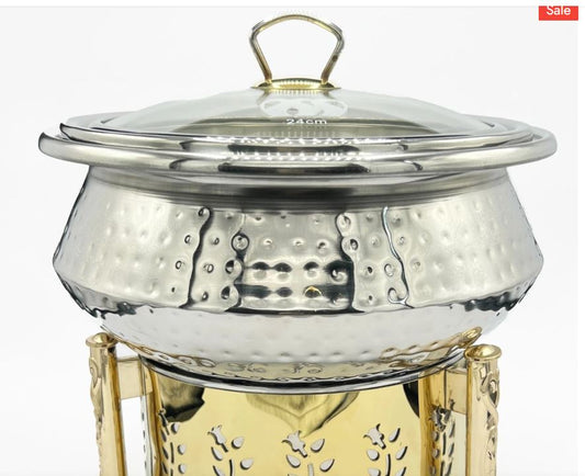 Hshome.pk Stainless steel Chafing dish with Burner stand buffet dish