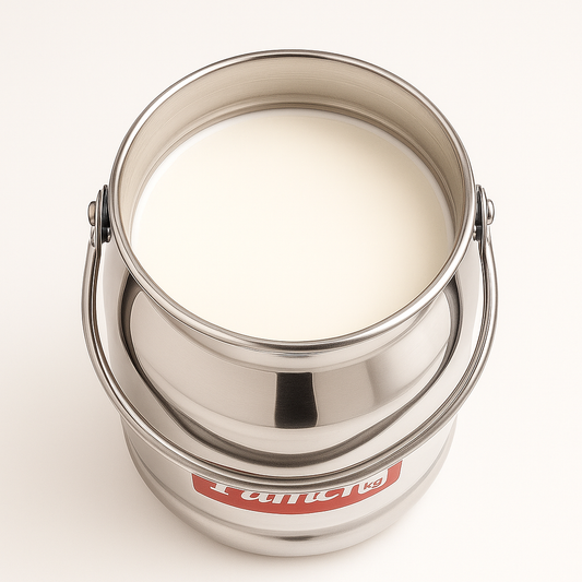heavy gage Milkcan Stainless Steel balti for milk Ghee Oil