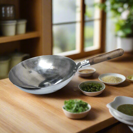 Chef Chinese wok iron made for chinese delicious cuisine cooking