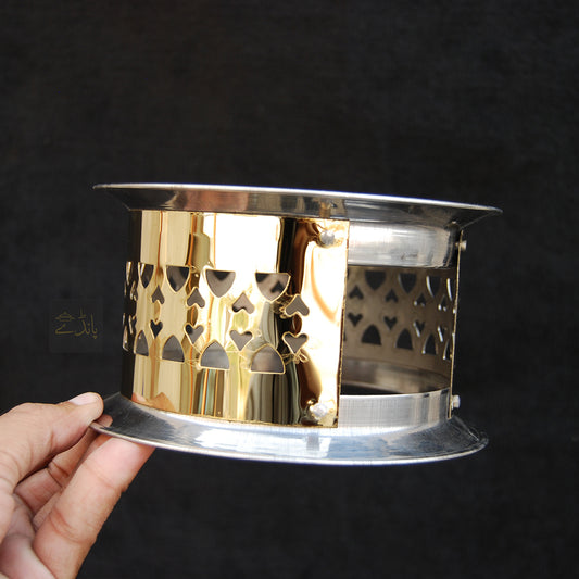 Golden Steel Stand for Handi and Karahi | 3 Sizes | For all sizes Handi and Karahi