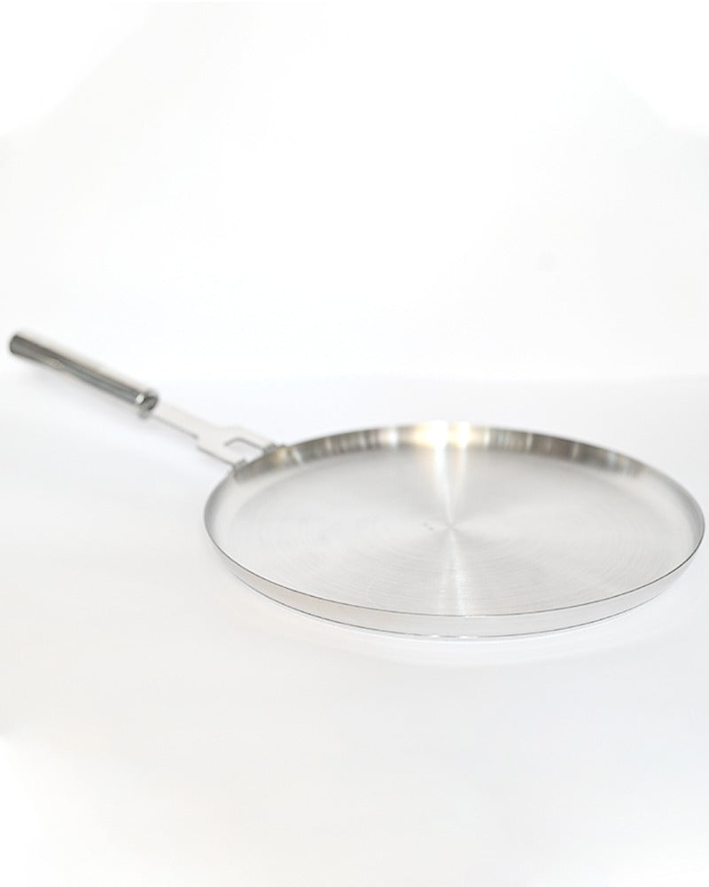 Stainless steel tawa hotplate for roti double bottom heavy