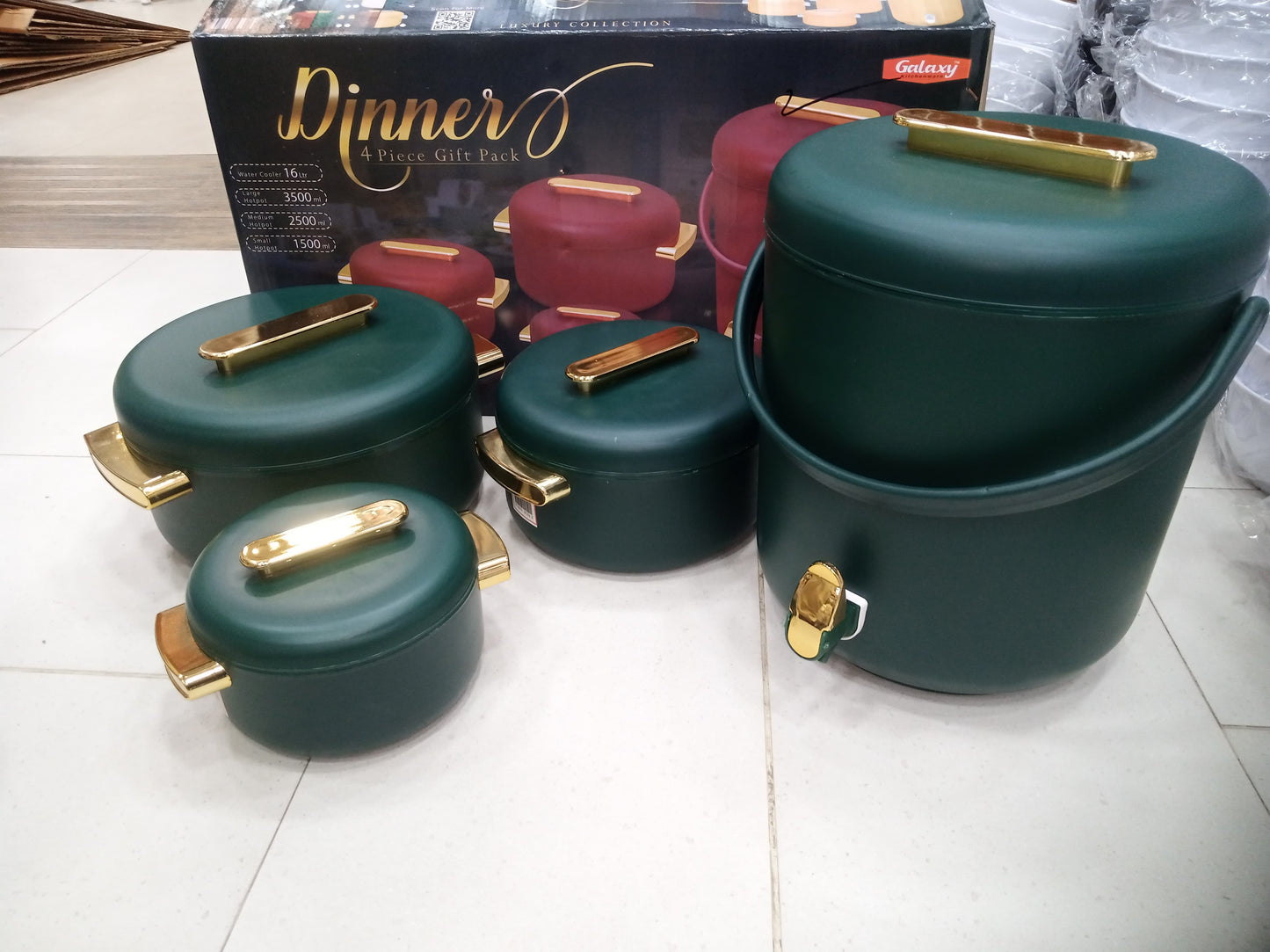 Luxury gift set 4 pcs Hotpots Cooler inner Stainless Steel