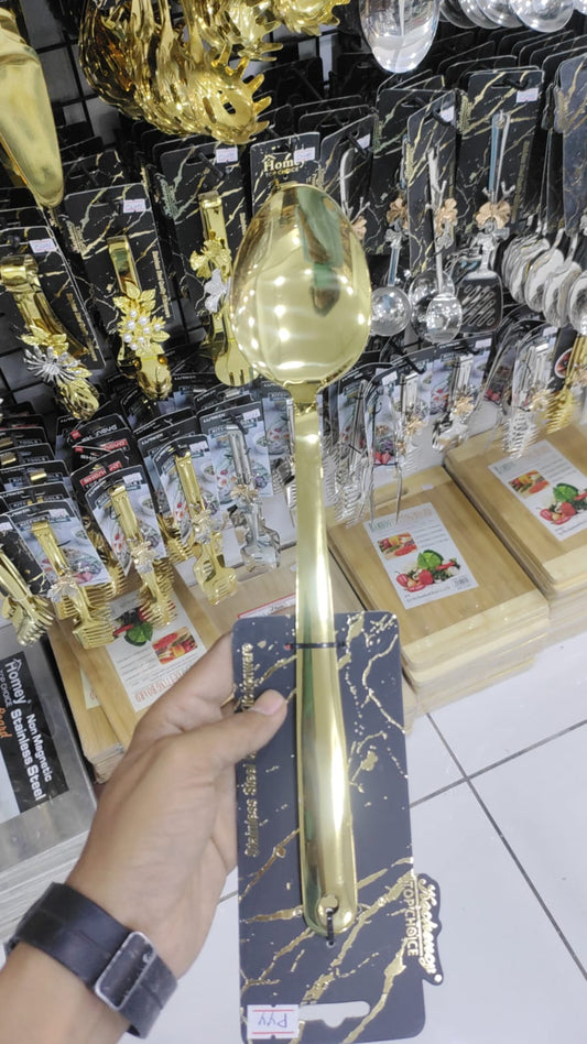 golden stainless steel tong serving spoon luxury pakistan wholesale hakimi steel hshome.pk