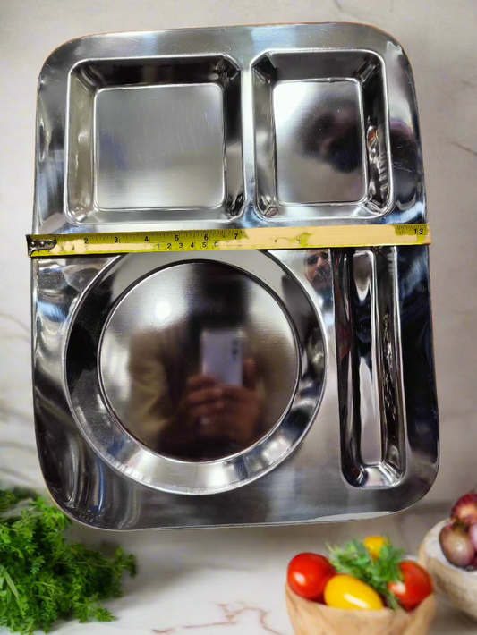 tray partition thaali for serving 4 portion