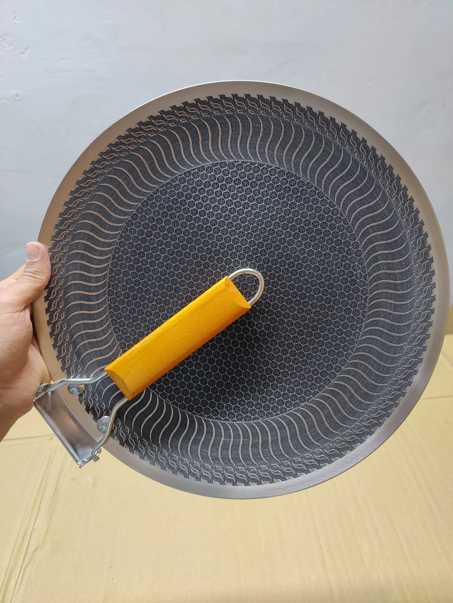 Honeycomb Stainless Steel Tawa