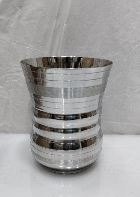 Stainless Steel Silver Touch Shiny Heavy Material Water set 6 glass 1 jug Hakimi Steel