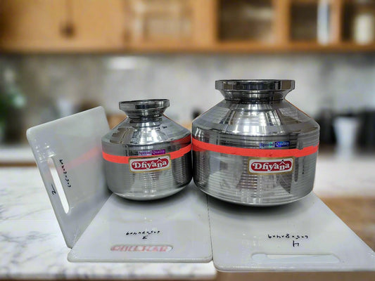 matki indian pure steel shaded design water container for storage