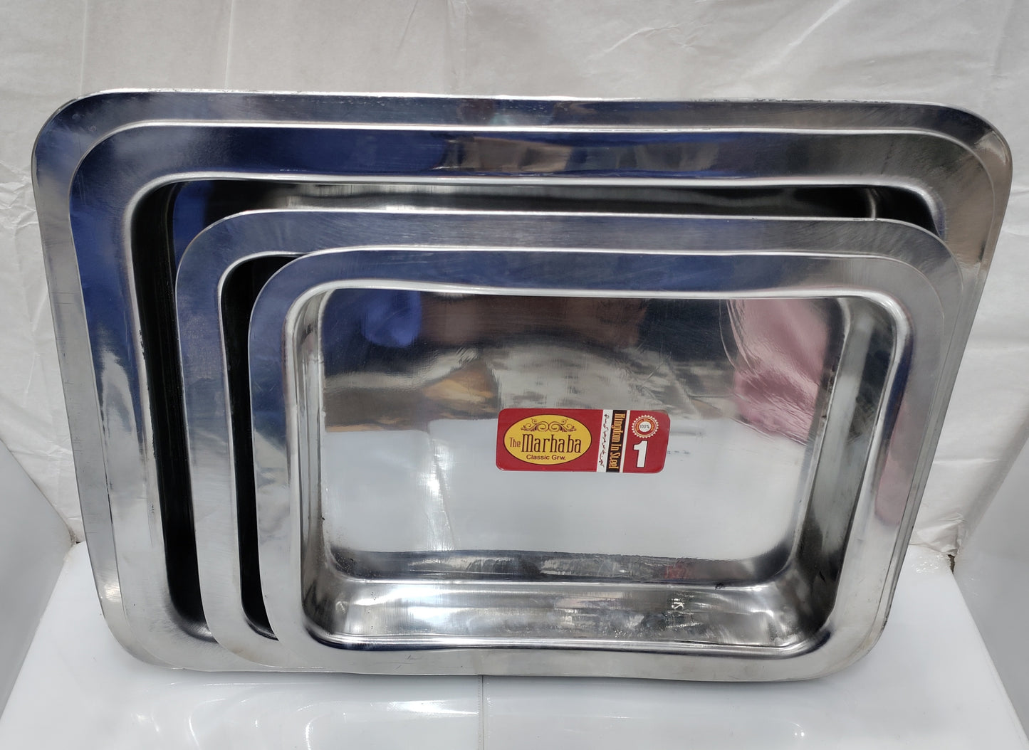 serving Tray Kam Gheri stainless steel