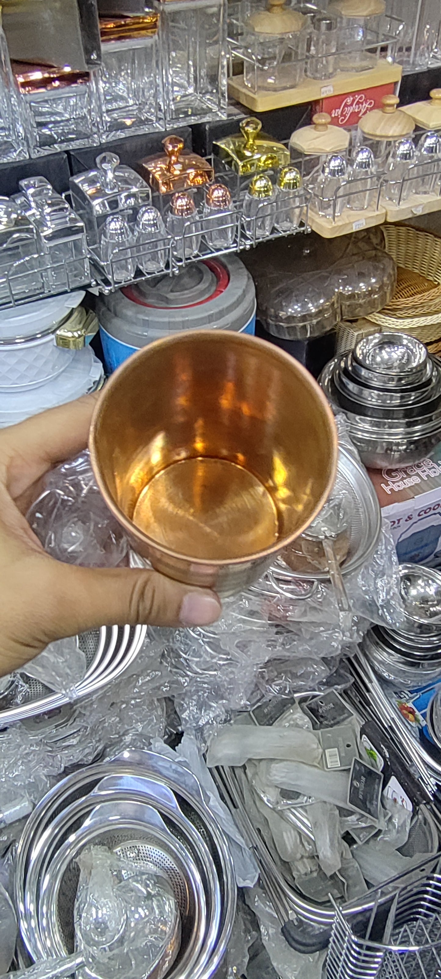 Pure Copper glass heavy weight healthy hygienic