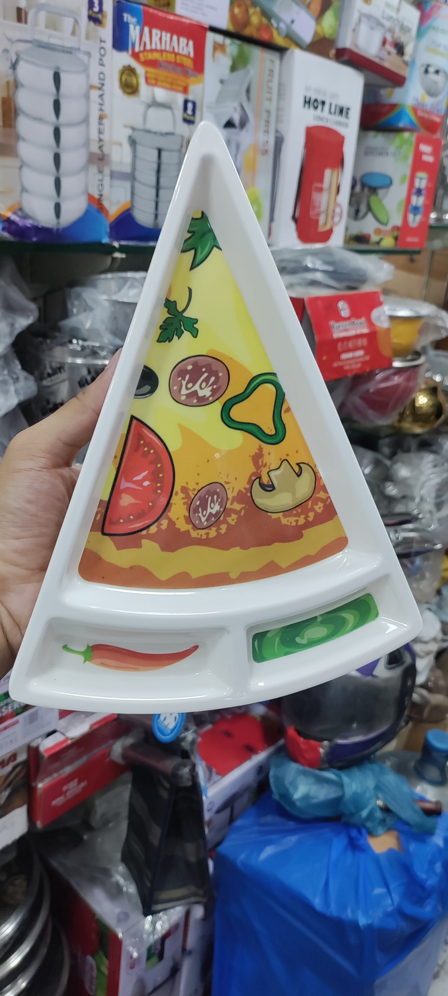 Kids Pizza Tray beautiful melamine plate best for birthday gifts