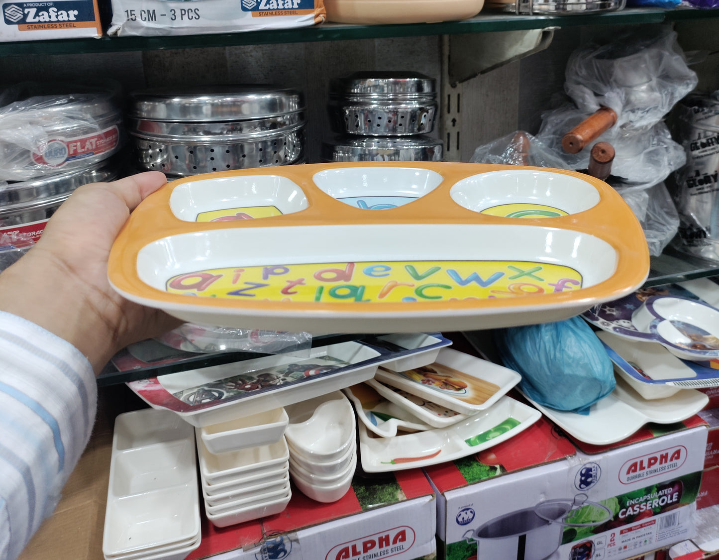 Kids Alphabets Tray beautiful melamine plate best for birthday gifts