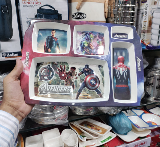 Kids Avenger Cartoon Tray beautiful melamine plate best for birthday gifts