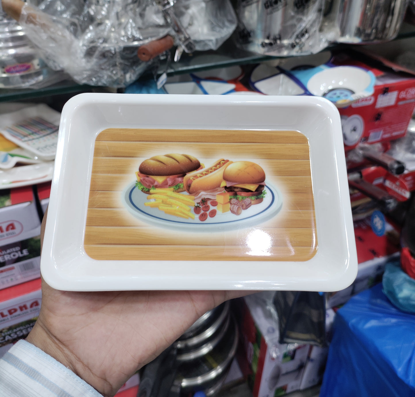 Kids BURGER Tray beautiful melamine plate best for birthday gifts