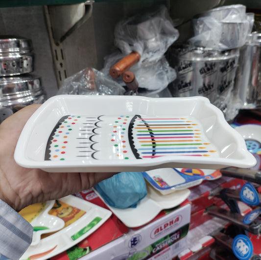 Kids CAKE Tray beautiful melamine plate best for birthday gifts