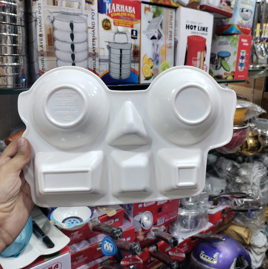 Kids CAR Shape 5 Portion Tray melamine plate