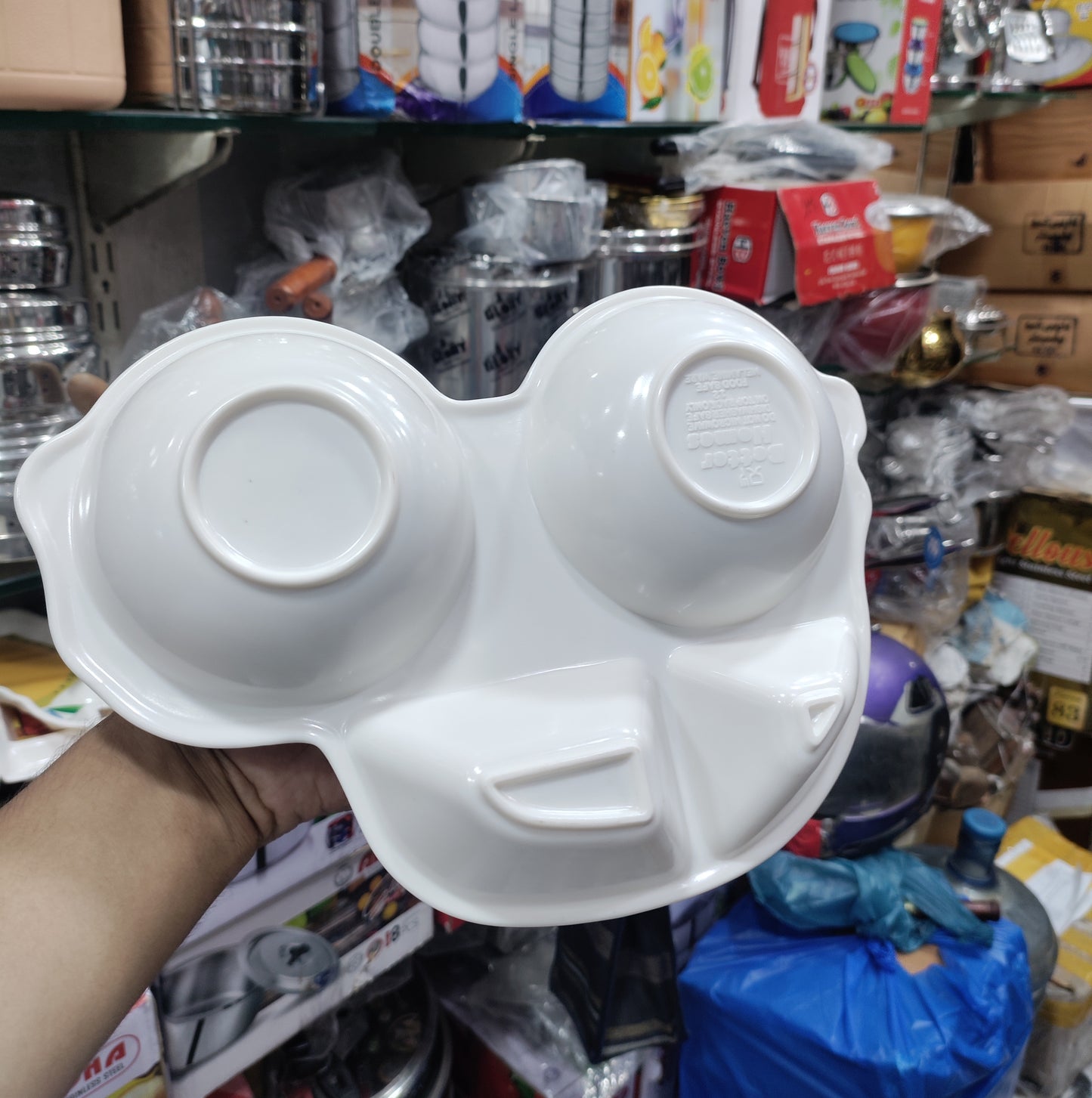 Kids CAR Shape 4 Portion Tray melamine plate