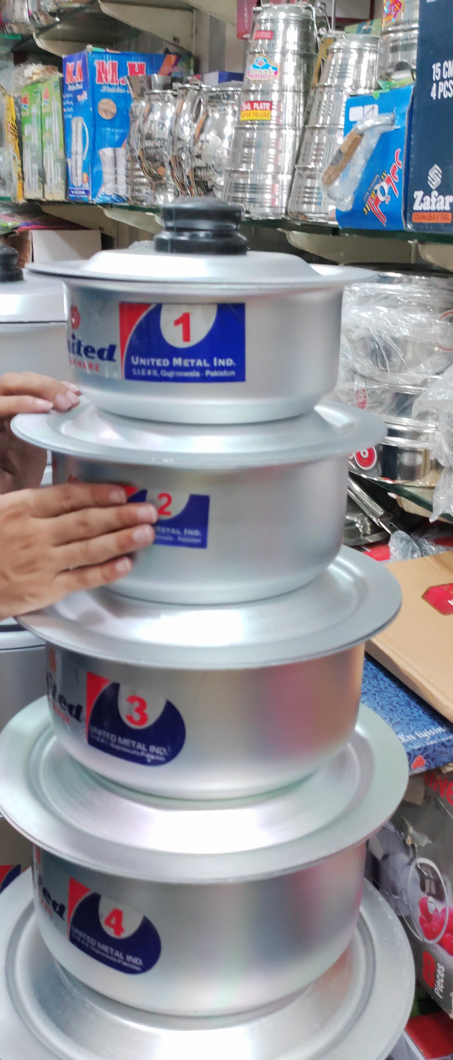 Anodized top Casserole best quality cooking pot set