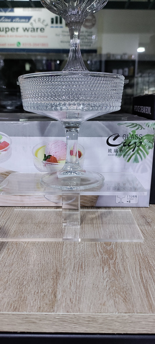 Set of 6 Luxury amazing icecream bowls heavy