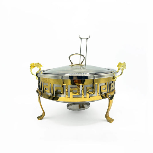 Stainless steel chefing dish golden rich quality premium