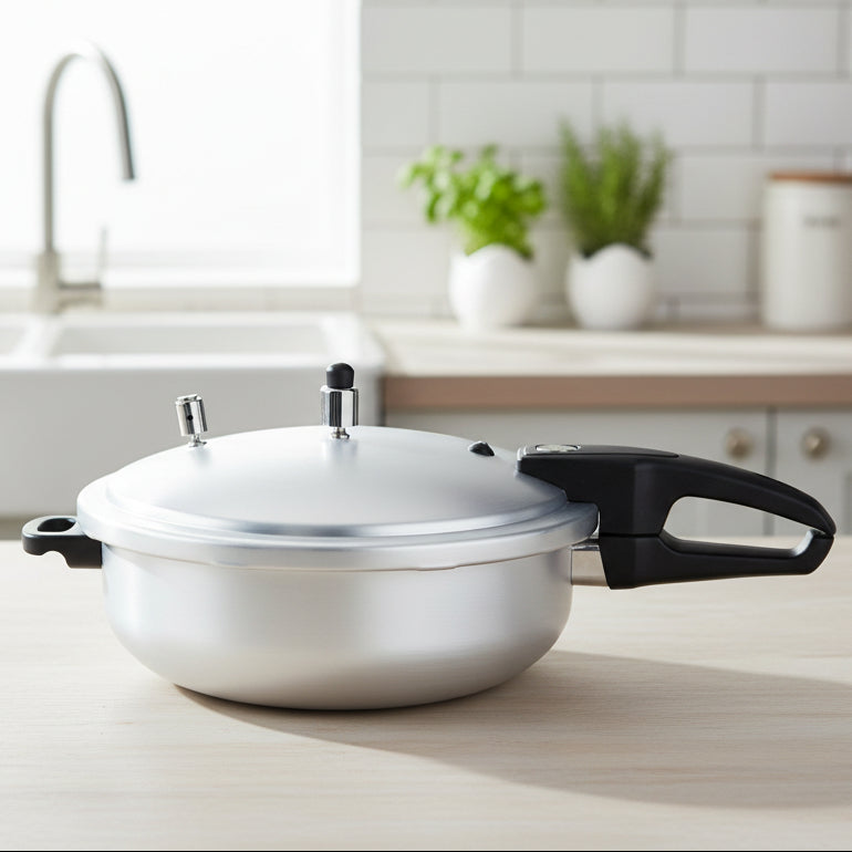 best wok cooker 2 in 1 karahi shape cooker for gift and home use silver cooker fast and tasty delicious cooking hshome.pk manufacture import heavy maerial products amazon uae uk usa export quality