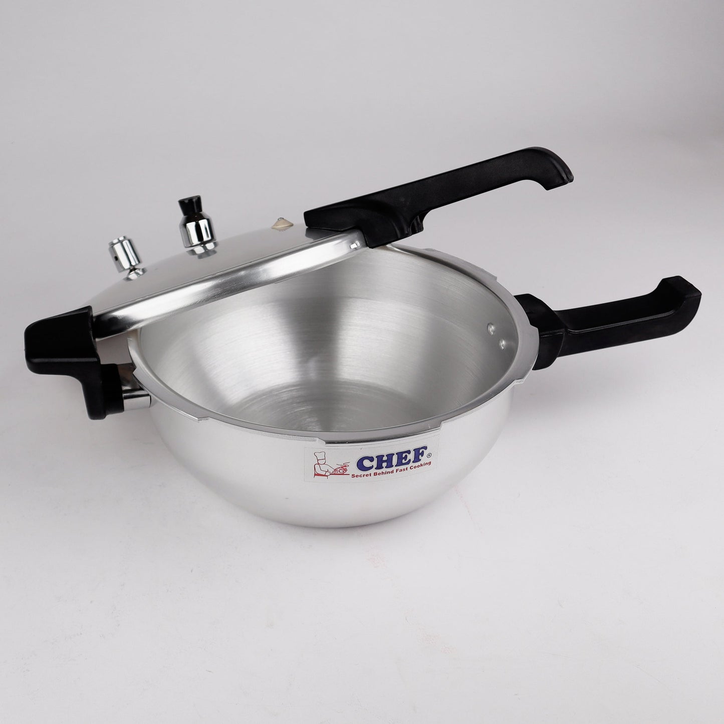 Chef aluminium Pressure Cooker 2 in 1 karahi