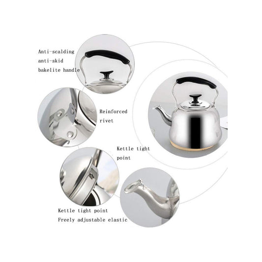 Whistling seeti wali kettle tea cooking stainless steel