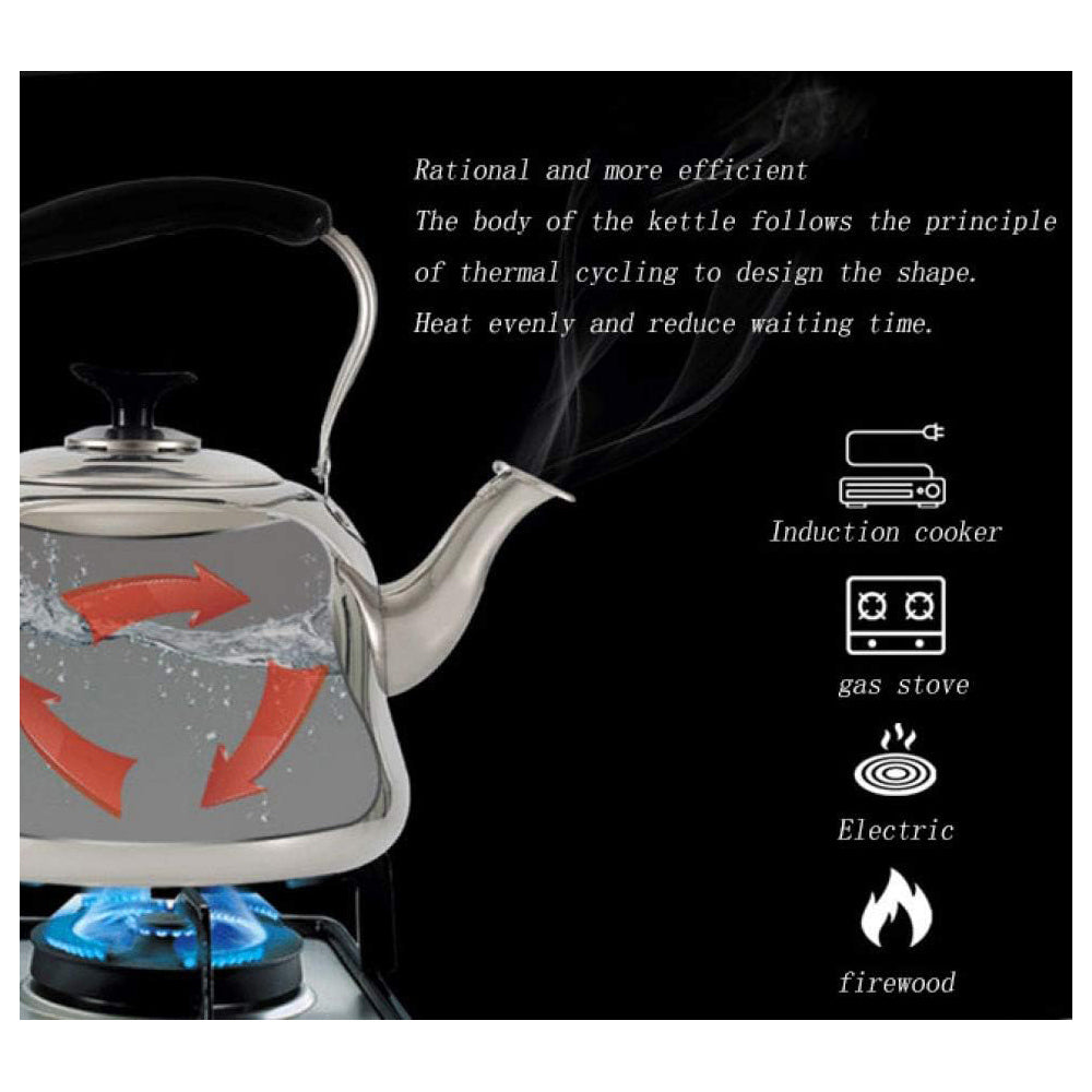 Whistling seeti wali kettle tea cooking stainless steel