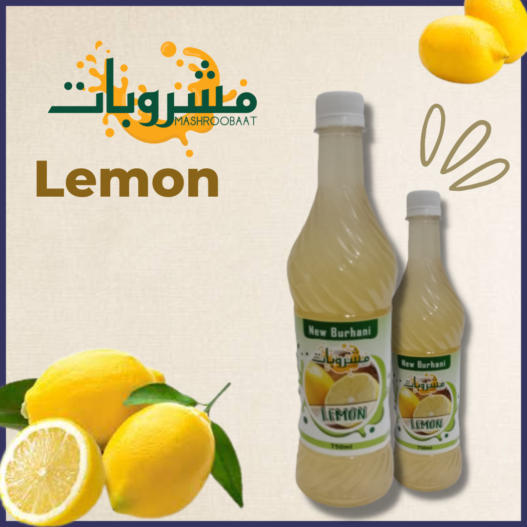 Pack of 2 LEMON Flavor Syrup sharbat