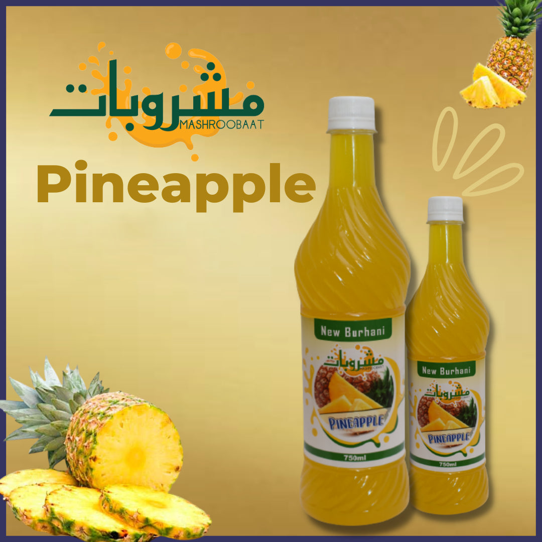 Pack of 2 Pineapple Flavor Syrup sharbat