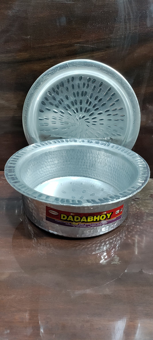 Anodized mathar lagan flat bottom for biryani gravey kofta