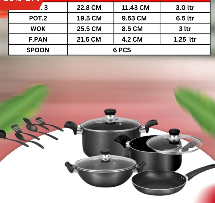 13pcs Nonstick Gift Set Box Pack Marriage gift set