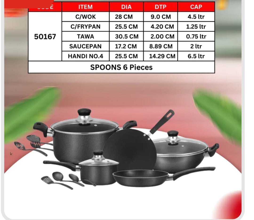 14pcs Nonstick Gift Set Box Pack Marriage gift set